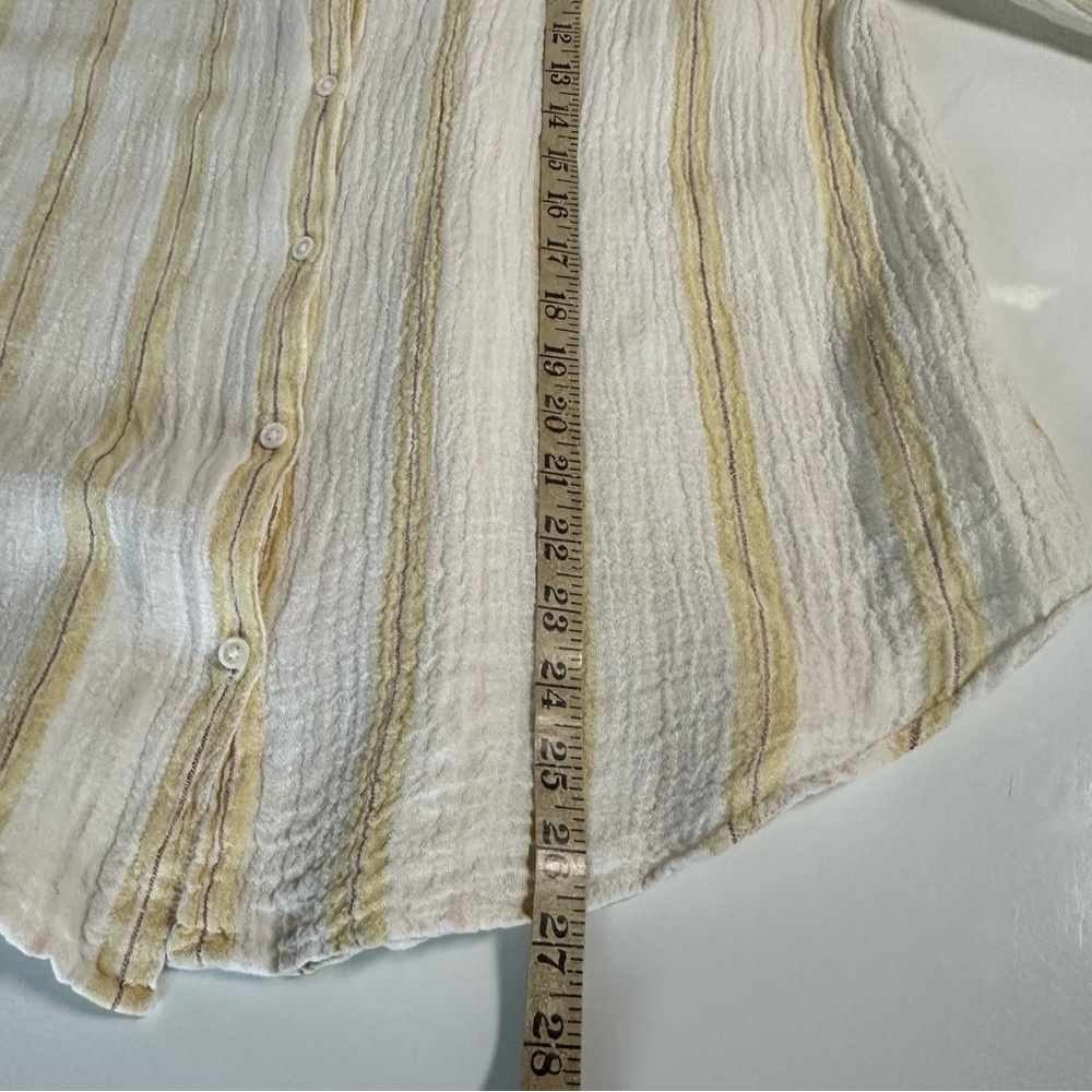 Outerknown Costa Linen Stripes Button Up Shirt Size Small - Picture 10 of 10
